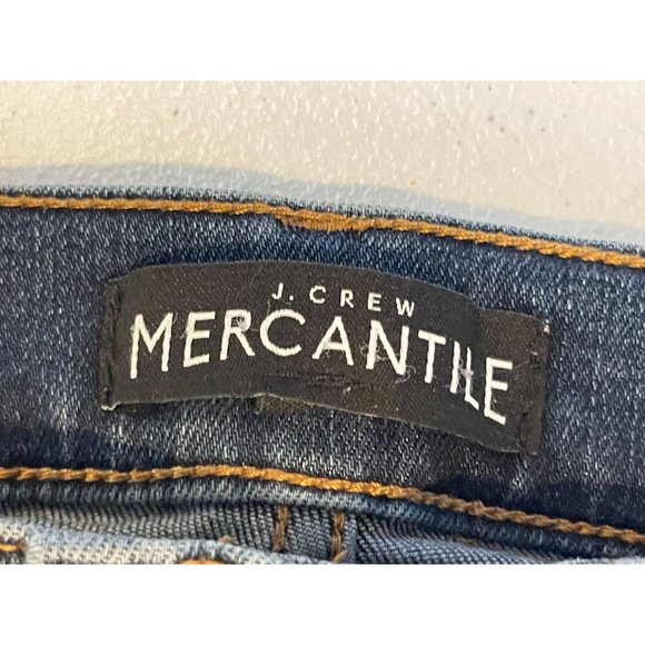 J. Crew Womens Jeans Mercantile Skinny Leg Mid Rise Medium Wash Blue Size W28 - Picture 8 of 9